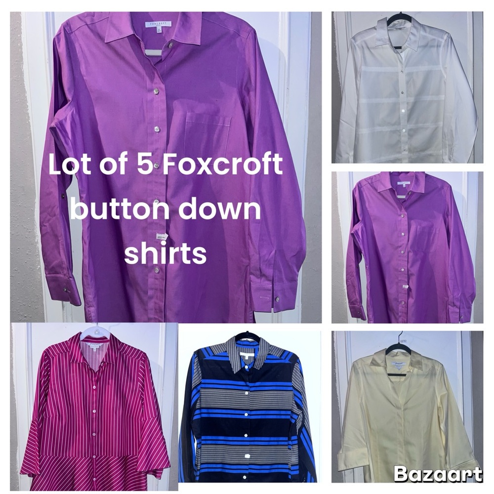 Foxcroft button down shirts lot of 5 size 12